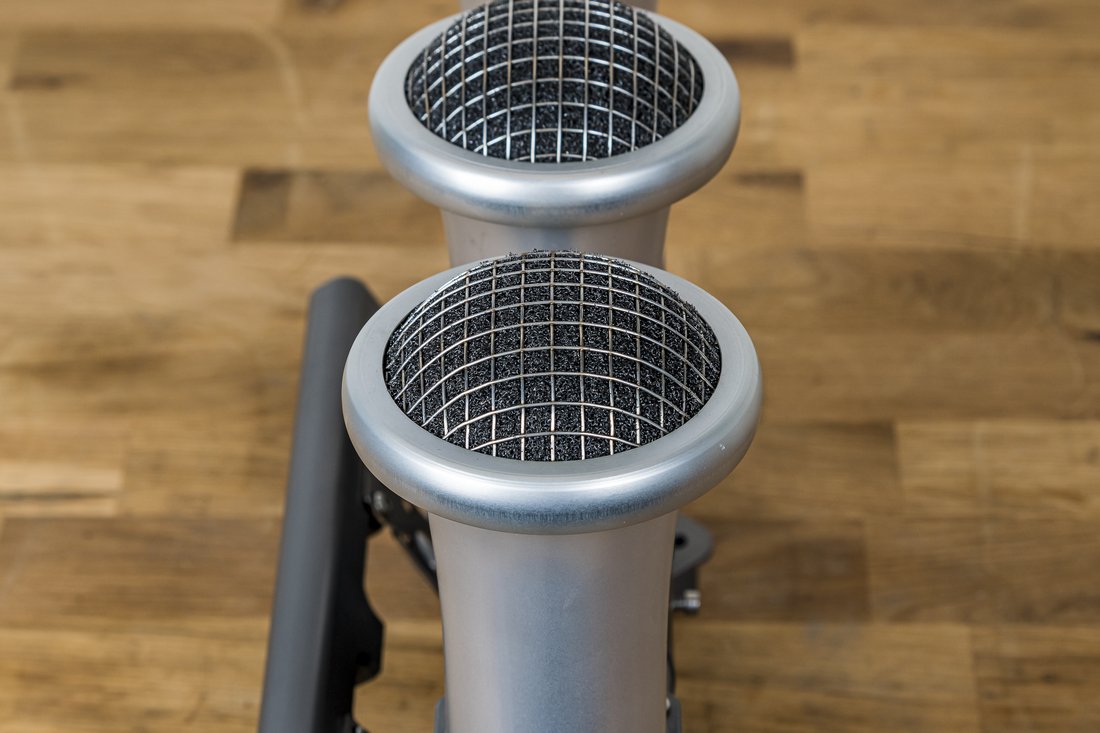 Rennen ITB velocity stacks fitted with ITG gauze-screen road filters protecting the intake of an air-cooled Porsche 911