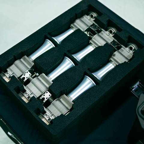 Complete Rennen ITB kit in custom-cut foam inside the hard transport case